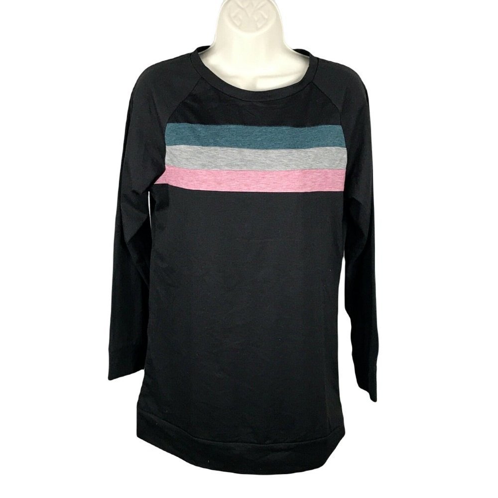 Poetsky NWT Women's Long Sleeve T-Shirt ~ Sz S ~ Black ~ High Neck